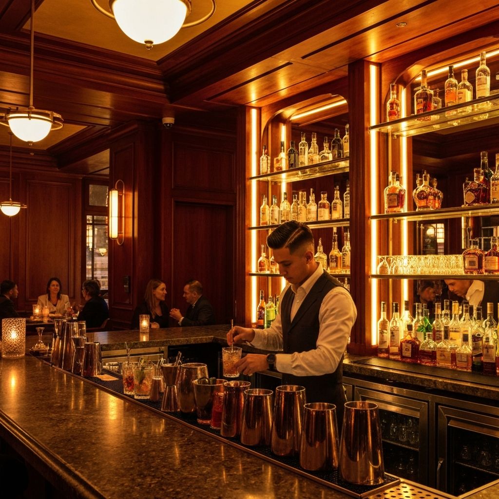 Cocktail bar at Marlowe